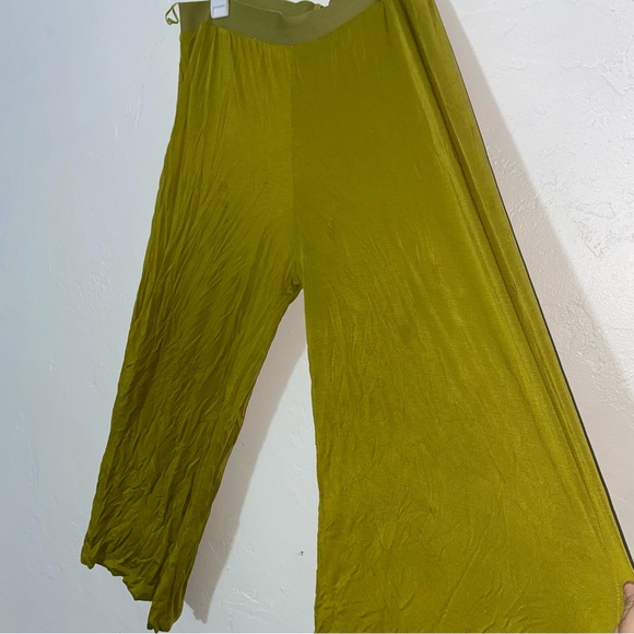Flawed Tencel Lounge Pants Women’s XL Vibrant Mustard Green - Picture 9 of 15